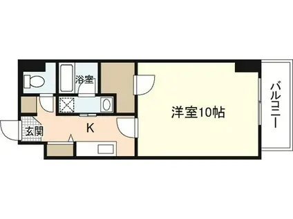 第23やたがいビル(1K/2階)の間取り写真