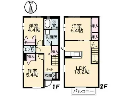 EL.DORADO (3LDK/1階)の間取り写真