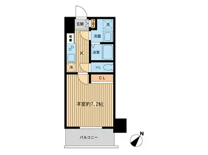 PRIMAL MACHIDA(1K/10階)の間取り写真