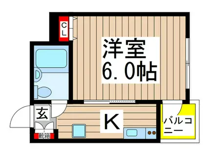 オネスティ船橋10番館(1K/3階)の間取り写真