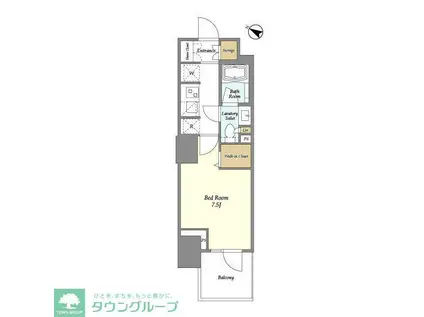 ドゥーエ横濱鶴見(1K/10階)の間取り写真