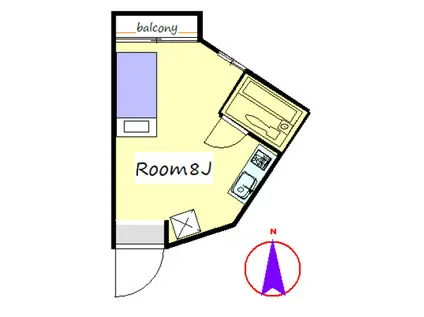 まちだ・どぅ12番館(ワンルーム/3階)の間取り写真