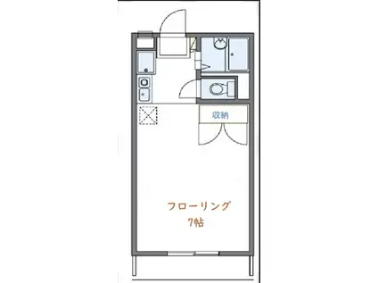 SKYLABII(ワンルーム/2階)の間取り写真