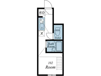 インベスト蒲田23(ワンルーム/1階)の間取り写真