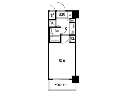菱和パレス南大井(1K/10階)の間取り写真