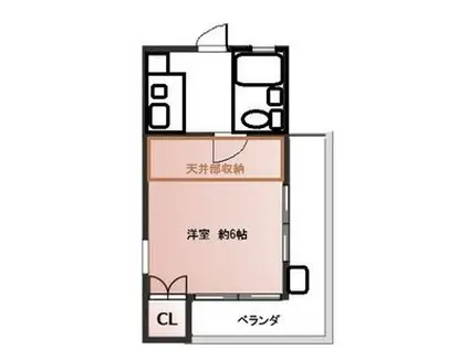 コンセール関山(1K/1階)の間取り写真