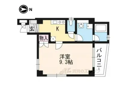 レドモンド烏丸(1K/4階)の間取り写真