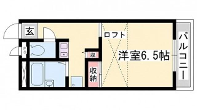 FREEDOM(1K/1階)の間取り写真