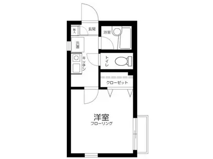 OZ弐番街(1K/1階)の間取り写真
