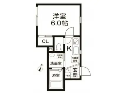 8TH NOTE(1K/1階)の間取り写真