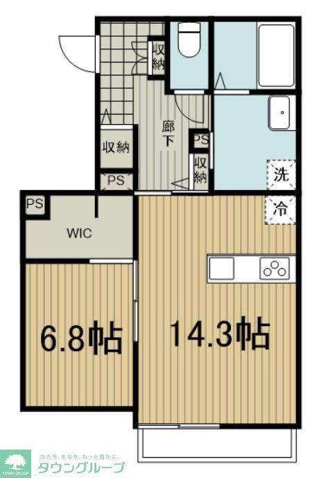 パティオ北浦和(1LDK/3階)の間取り写真