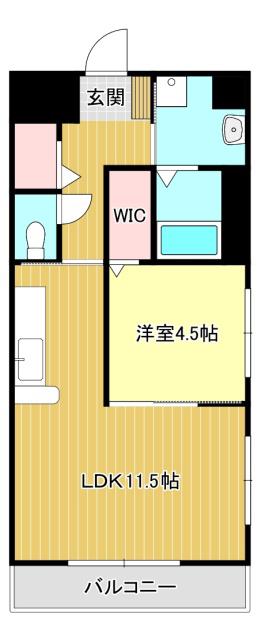 ルーチェ(1LDK/3階)の間取り写真