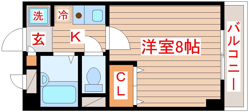 マイプレイス宝蔵院(1K/5階)の間取り写真