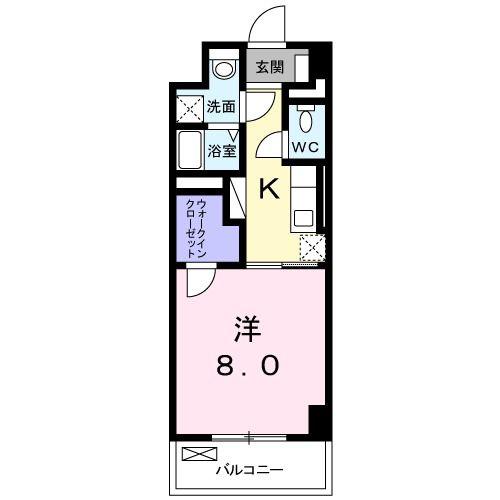 ALIVE HOUSE(1K/3階)の間取り写真