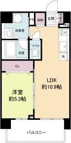シャーメゾンサクセス新大阪(1LDK/3階)の間取り写真