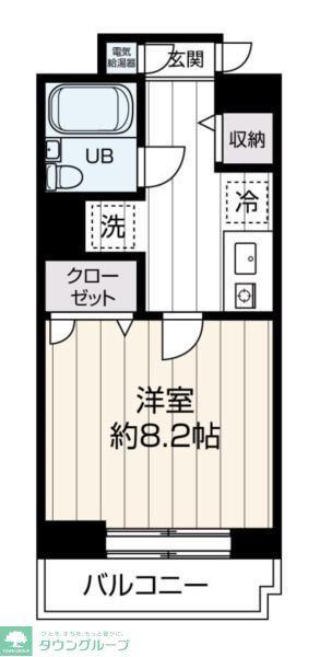 リエス新江古田(1K/2階)の間取り写真
