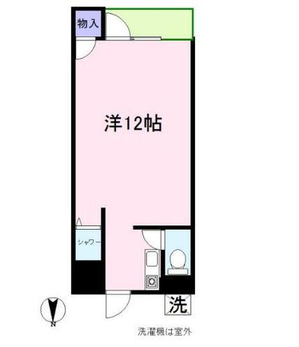 クラシカ国立(ワンルーム/1階)の間取り写真