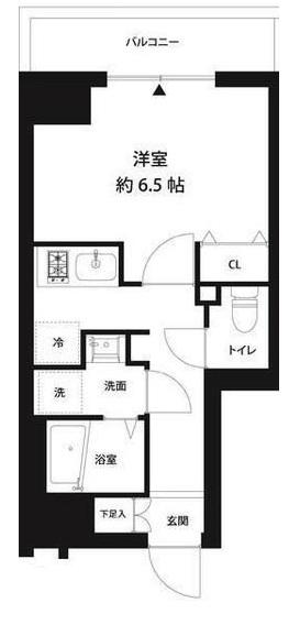 コスモリード錦糸町(1K/3階)の間取り写真
