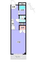 クレール(ワンルーム/3階)の間取り写真