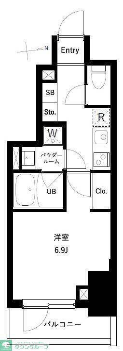 アーバンパーク高井戸(1K/5階)の間取り写真