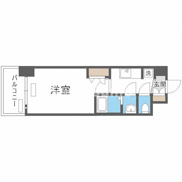 プレサンス堺筋本町センティス(1K/4階)の間取り写真