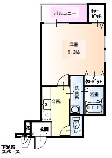 フジパレス塚本東(1K/2階)の間取り写真