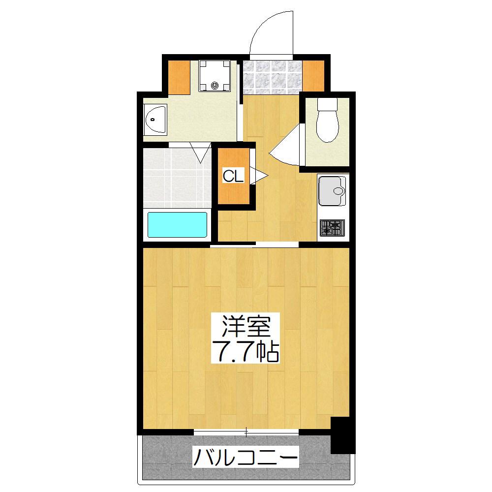 ベラジオ京都駅東(1K/5階)の間取り写真