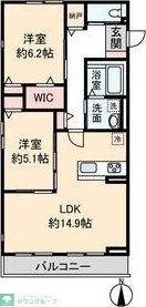HEIM MAISON 庄内通駅東 B棟(2LDK/2階)の間取り写真