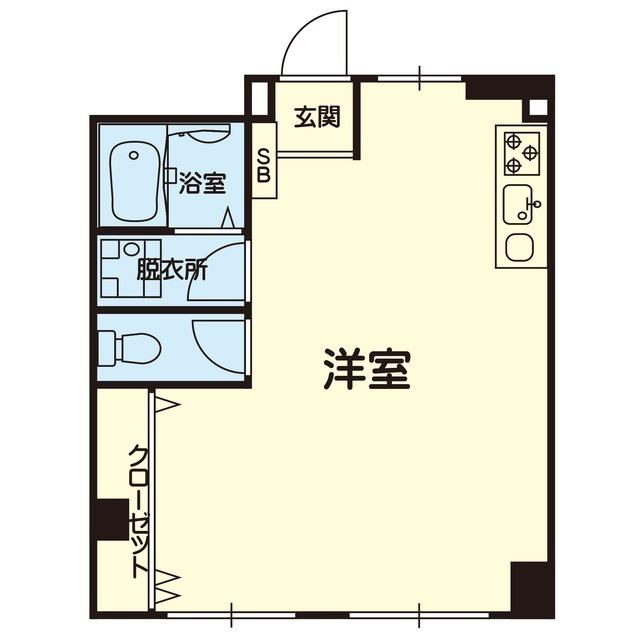 池永ビル(ワンルーム/3階)の間取り写真