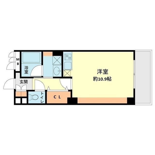 アシュラン アパルトI・II(ワンルーム/3階)の間取り写真