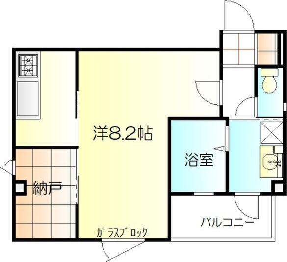 FOOT QUEST(1SK/3階)の間取り写真