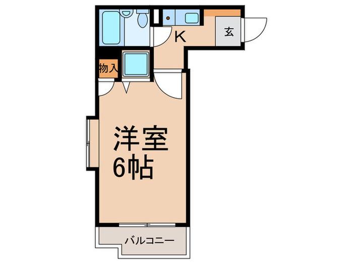 ワコーレ上板橋(1K/2階)の間取り写真