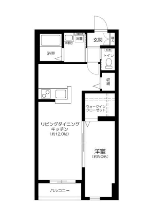 ロックフォレスト(1LDK/2階)の間取り写真
