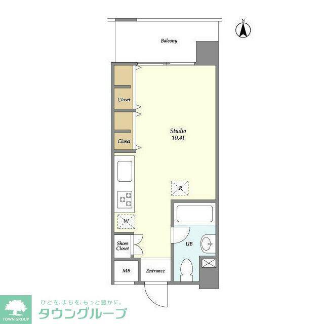 道玄坂スクエア(ワンルーム/9階)の間取り写真