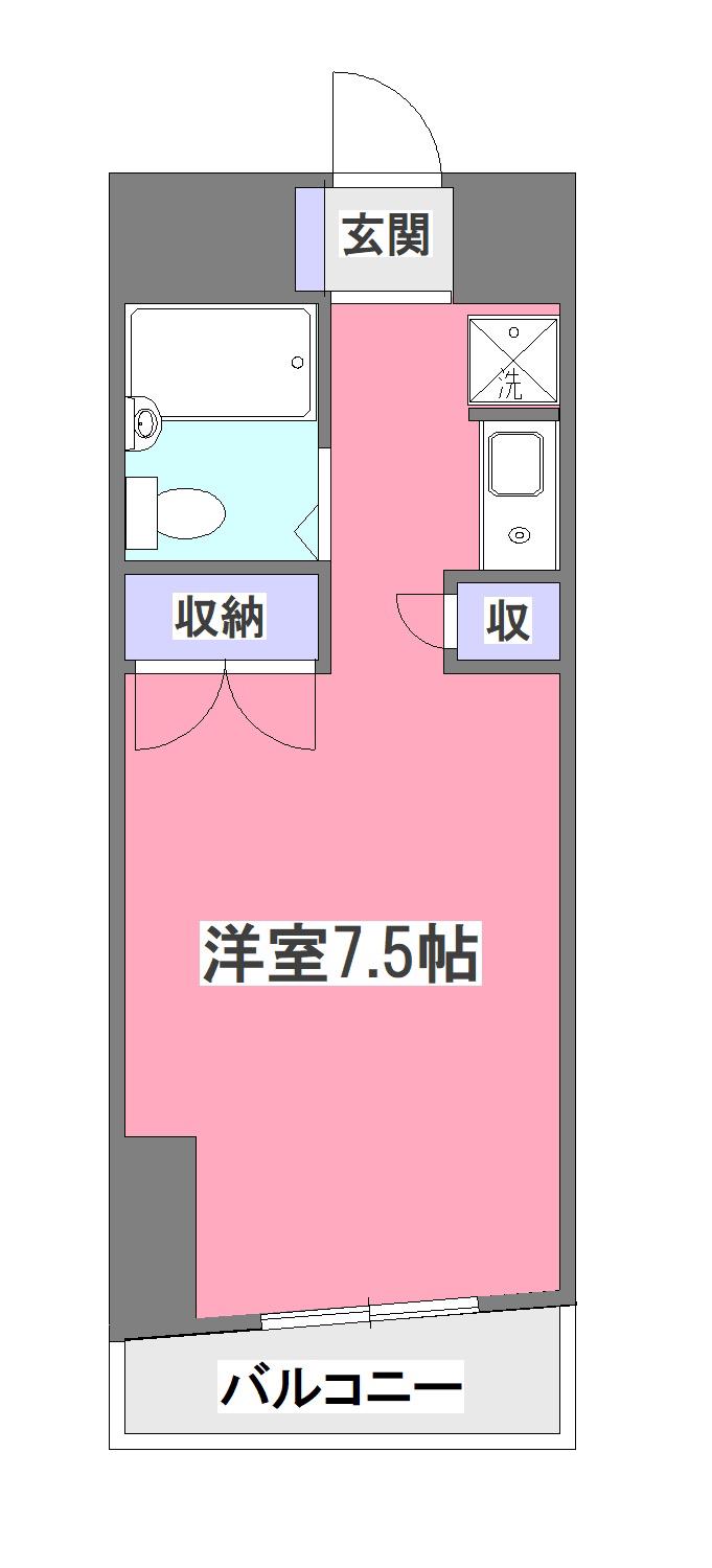 リエス清瀬(1K/2階)の間取り写真