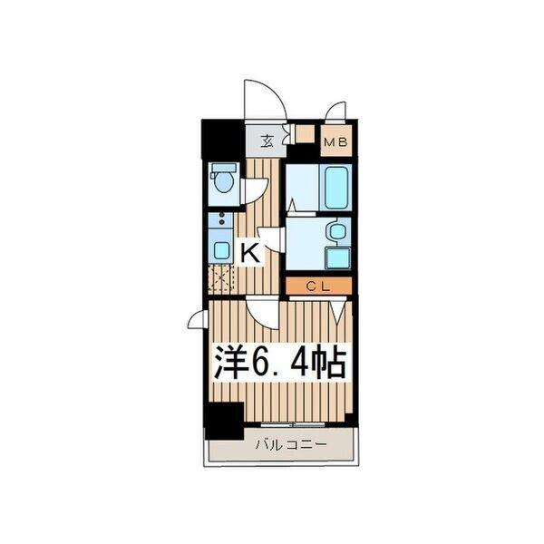 エスリード名古屋STATION ウエスト(1K/6階)の間取り写真