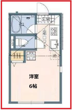グランツ墨田(ワンルーム/2階)の間取り写真