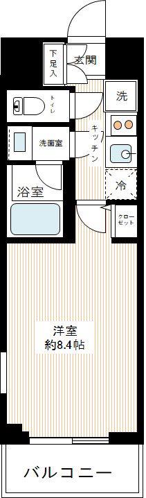 MAXIV HYS 南砂町(1K/3階)の間取り写真