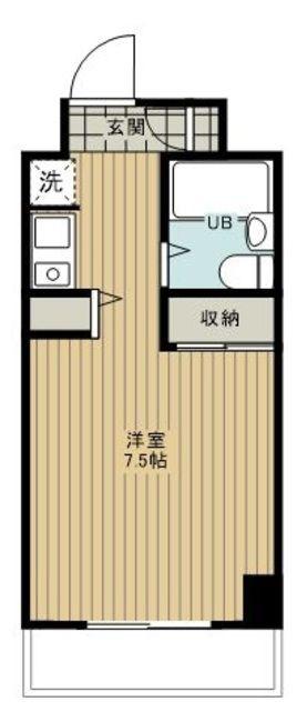 リエス清瀬(ワンルーム/1階)の間取り写真