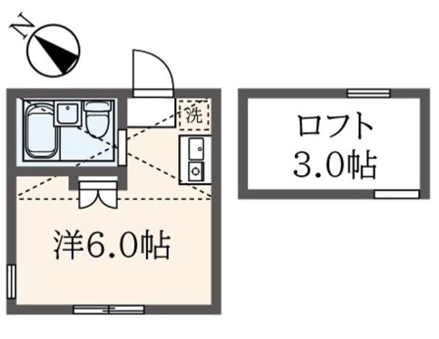 ユナイト生麦ミケランジェロ(ワンルーム/1階)の間取り写真