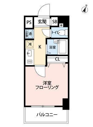 マイナビSTAYミライエ茗荷谷(1K/8階)の間取り写真