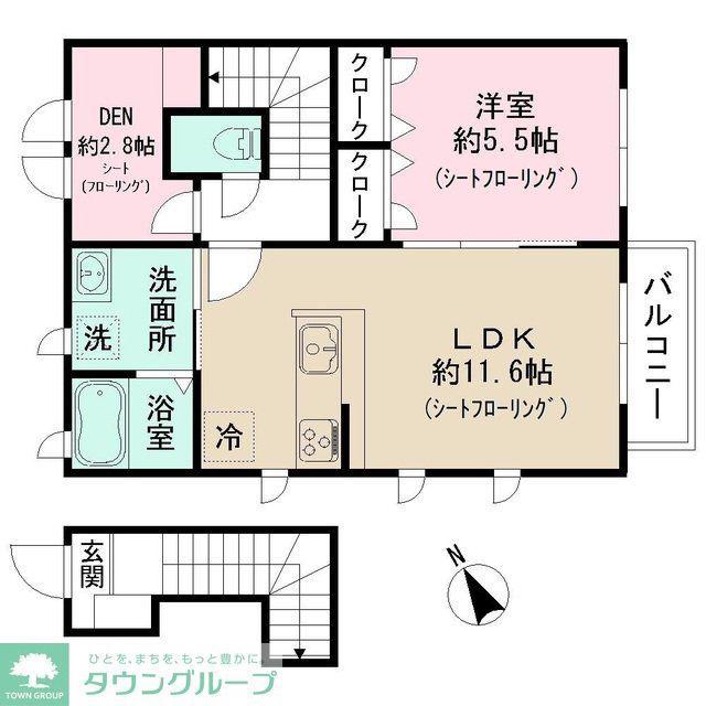 マ・メゾン高井戸イースト(1LDK/2階)の間取り写真