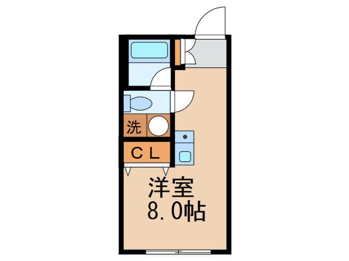 HJ PLACE SHIROKANE(ワンルーム/4階)の間取り写真