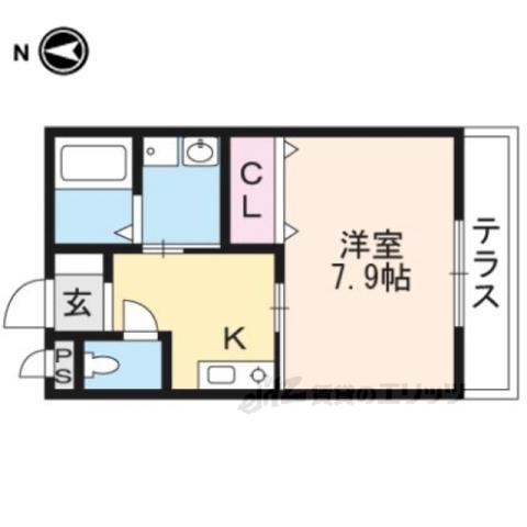 オロルーチェ(1K/2階)の間取り写真