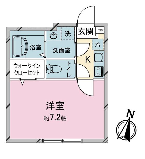 BESTSTAGEシリウス与野(1K/1階)の間取り写真