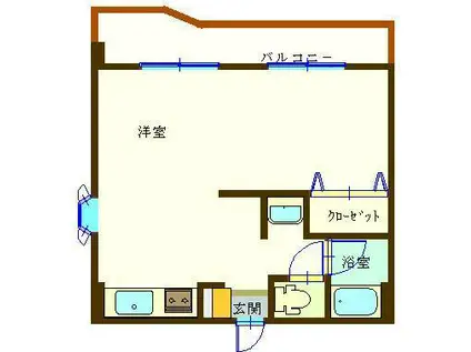 GRC OPUS MIYAKO(ワンルーム/2階)の間取り写真