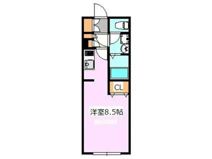 LEGALAND SENGOKU CROSS(ワンルーム/3階)の間取り写真