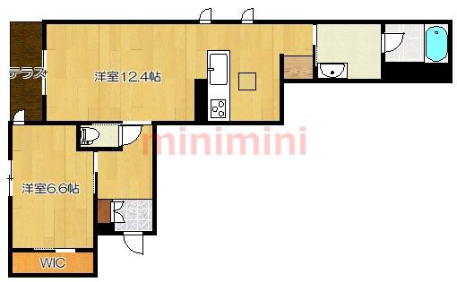 80HOUSE(1LDK/1階)の間取り写真