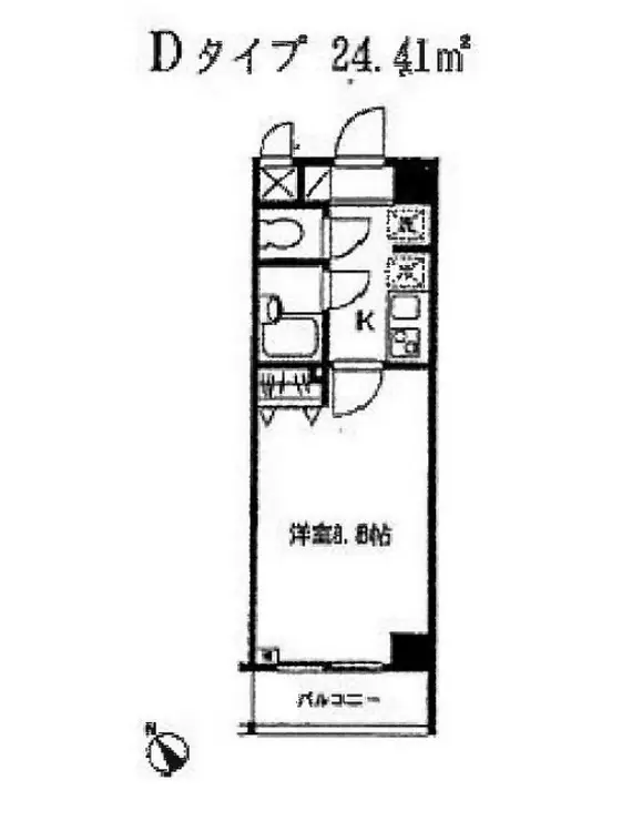 メゾンド島津山 3階階 間取り