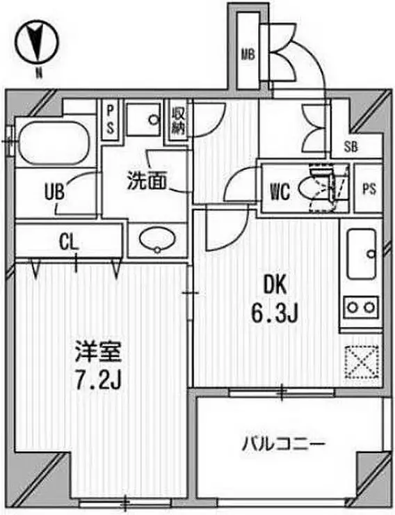 クリオ三田ラ・モード 7階階 間取り